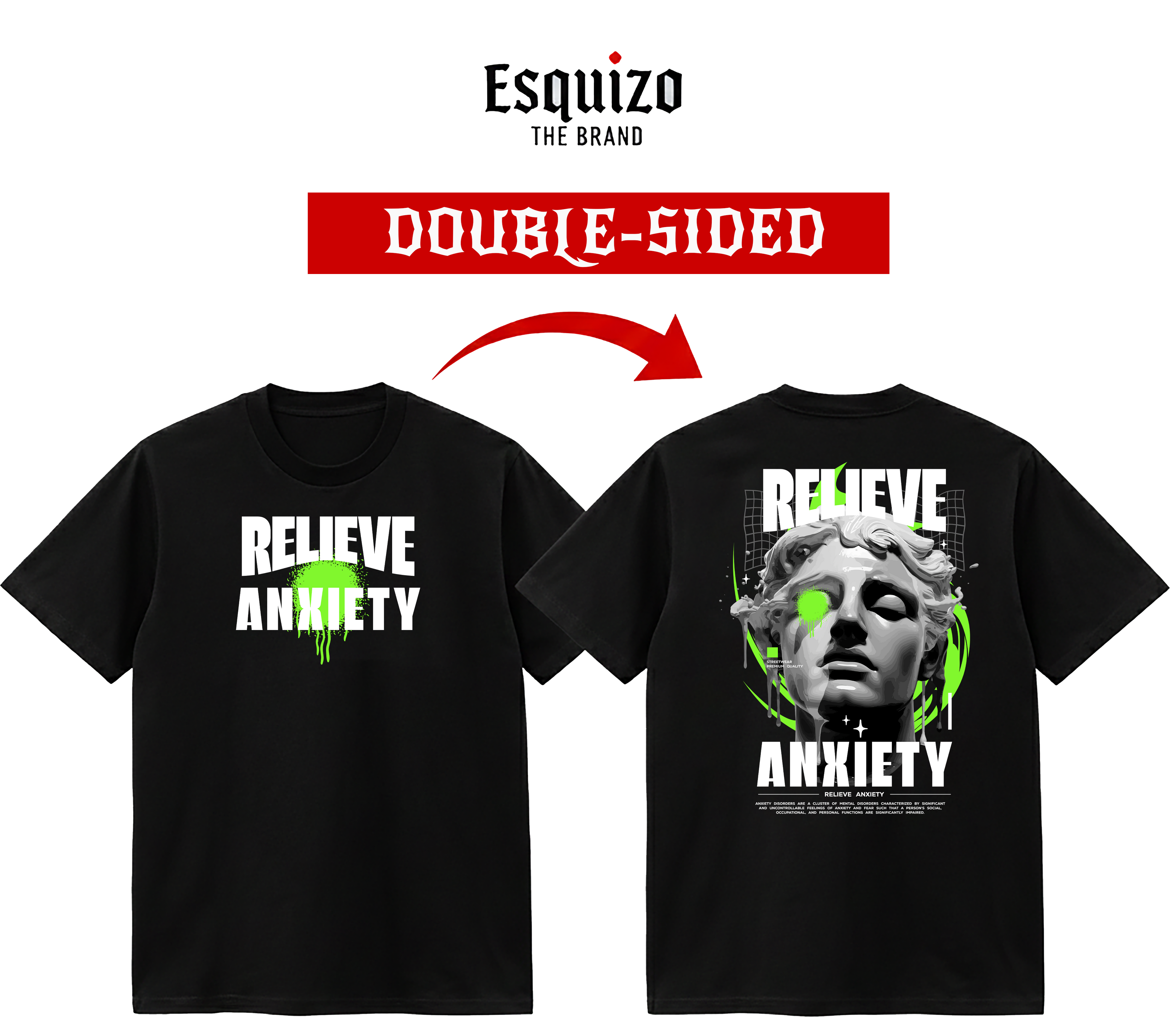 Relieve Anxiety T-Shirt – Mental Balance Edition