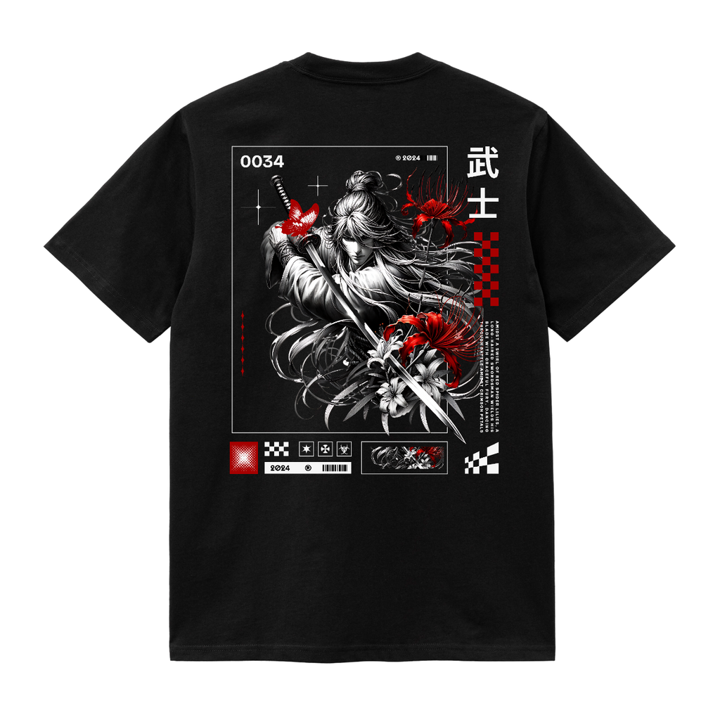 Crimson Samurai T-Shirt – Bushido Spirit Edition