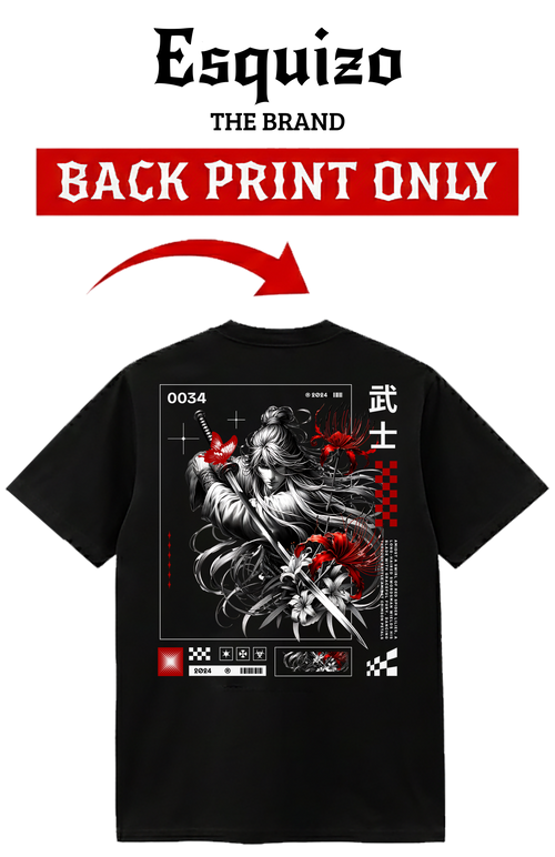 Crimson Samurai T-Shirt – Bushido Spirit Edition