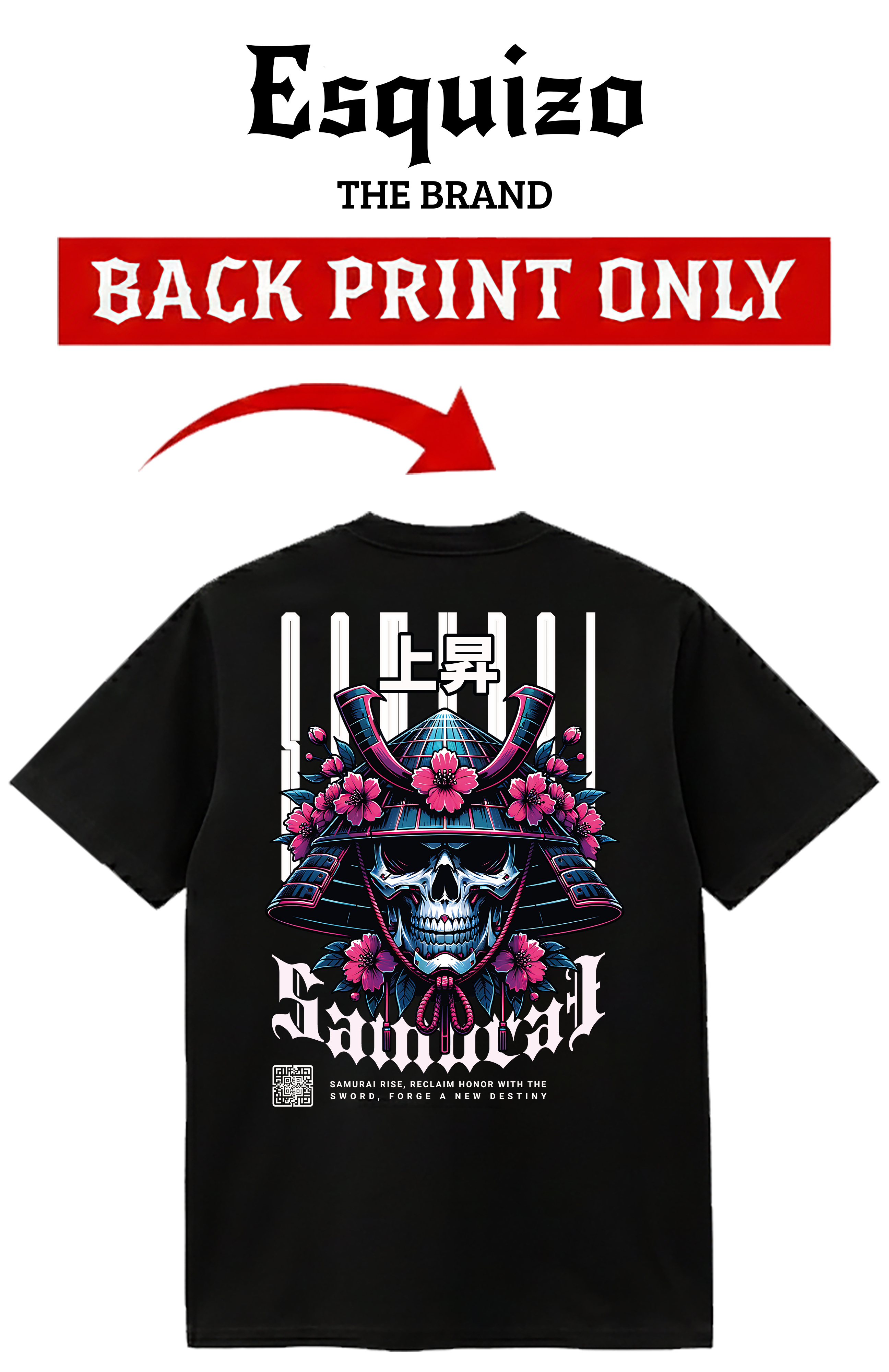 Samurai Rise T-Shirt – Honor & Destiny Edition