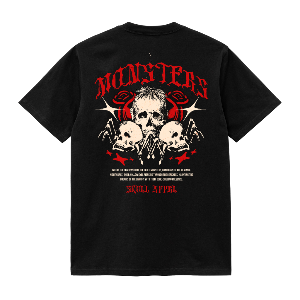 Skull Monsters T-Shirt – Crimson Shadows Edition