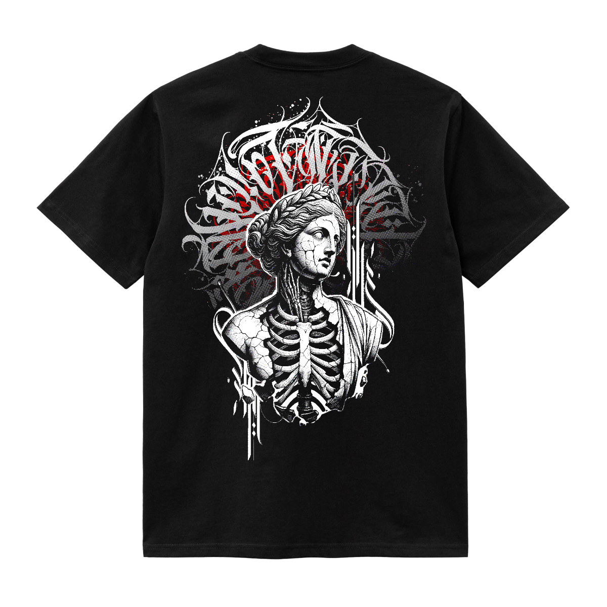 Gothic Skeletal T-Shirt – Inner Structure Edition