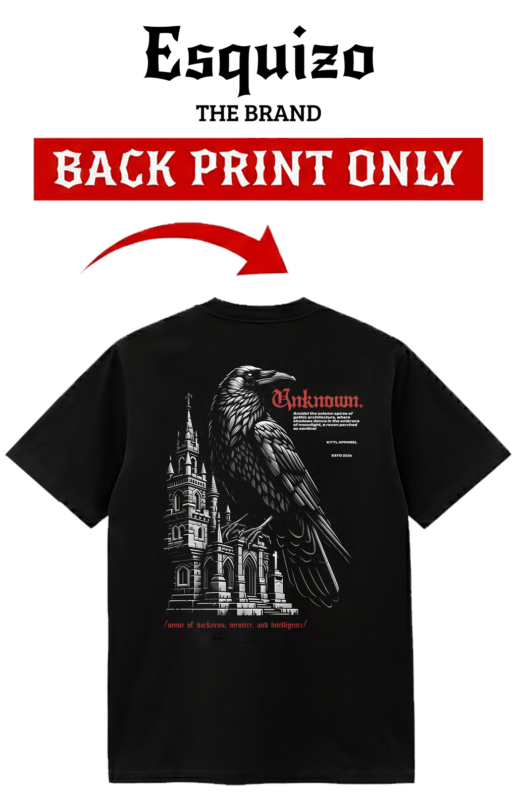 Unknown Sentinel T-Shirt – Gothic Cathedral Edition